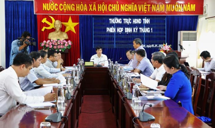 Thường trực HĐND tỉnh họp phiên định kỳ tháng 01/2021